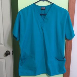 Size medium teal Cherokee scrub top